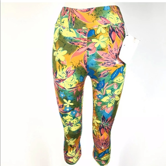 ❤️crzy legs by kimberly rosa Leggings Funky Floral